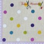 TELA LONETA LUNARES DE COLORES - TIENDA ONLINE TELAS Y MANTELES