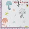 TEJIDO PIQUÉ ALGODÓN MEDUSAS - TIENDA DE TELAS ONLINE TELAS Y MANTELES