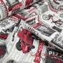 TELA ESTAMPADA MOTOS VESPA ITALIA - TIENDA ONLIINE TELAS Y MANTELES