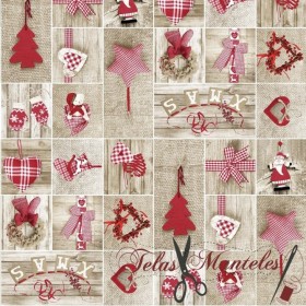 TELA IMPERMEABLE ANTIMANCHAS DE NAVIDAD - TIENDA ONLINE TELAS Y MANTELES
