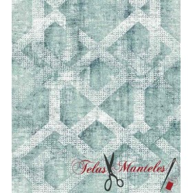 TELA ESTAMPADA GEOMÉTRICO 3D - TIENDA ONLINE TELAS Y MANTELES
