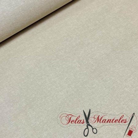 TELA IMPERMEABLE ANTIMANCHAS BEIGE LINO - TIENDA ONLINE TELAS Y MANTELES