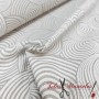 TELA ESTAMPADA ESPIRALES BEIGE - TIENDA ONLINE TELAS Y MANTELES