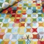 TELA IMPERMEABLE CIRCULOS MULTICOLOR - TIENDA ONLINE TELAS Y MANTELES