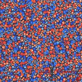 Tela de Algodón Liberty Flores Pequeñas Azul - TELAS Y MANTELES