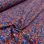 Tela de Algodón Liberty Flores Pequeñas Azul - TELAS Y MANTELES