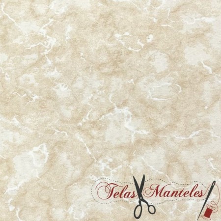 LONETA ESTAMPADA MARMOL BIEGE - TIENDA ONLINE TELAS Y MANTELES
