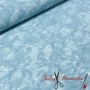 LONETA ESTAMPADA MARMOL AZUL - TIENDA ONLINE TELAS Y MANTELES