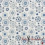 ALGODÓN 100% MANDALAS AZUL - TIENDA ONLINE TELAS Y MANTELES