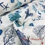 TELA ESTAMPADA MARINERA AZUL - TIENDA ONLINE TELAS Y MANTELES