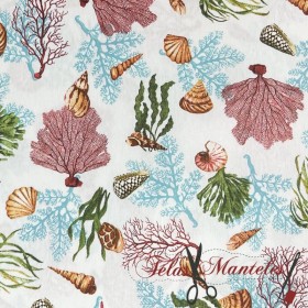 TELA ESTAMPADA MARINERA MULTICOLOR - TIENDA ONLINE TELAS Y MANTELES