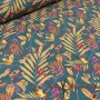 LONETA PAJAROS TEJA - TIENDA ONLINE TELAS Y MANTELES