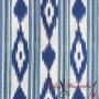 TELA MALLORQUINA IKAT AZUL Y GRIS - TIENDA ONLINE TELAS Y MANTELES