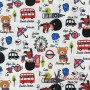 TELA ANTIMANCHAS OSITO LONDRES - TIENDA ONLINE TELAS Y MANTELES