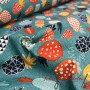 LONETA ESTAMPADA PIÑAS MULTICOLOR - TIENDA ONLINE TELAS Y MANTELES