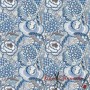 POPELIN ALGODON FLORAL ETERNITY AZUL - TIENDA ONLINE TELAS Y MANTELES
