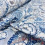 POPELIN ALGODON FLORAL ETERNITY AZUL - TIENDA ONLINE TELAS Y MANTELES