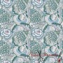 POPELIN ALGODON FLORAL ETERNITY VERDE Y ROSA - TIENDA ONLINE TELAS Y MANTELES