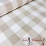 TEJIDO CUADRO VICHY GRANDE LINO - TIENDA ONLINE TELAS Y MANTELES