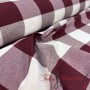 TEJIDO CUADRO VICHY GRANDE BURDEOS - TIENDA ONLINE TELAS Y MANTELES