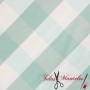 TEJIDO CUADRO VICHY GRANDE MINT - TIENDA ONLINE TELAS Y MANTELES