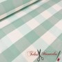 TEJIDO CUADRO VICHY GRANDE MINT - TIENDA ONLINE TELAS Y MANTELES