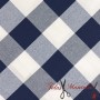 TEJIDO CUADRO VICHY GRANDE MARINO - TIENDA ONLINE TELAS Y MANTELES