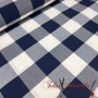 TEJIDO CUADRO VICHY GRANDE MARINO - TIENDA ONLINE TELAS Y MANTELES