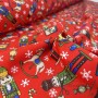 TELA NAVIDAD CASCANUECES ROJO - TIENDA ONLINE TELAS Y MANTELES