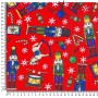TELA NAVIDAD CASCANUECES ROJO - TIENDA ONLINE TELAS Y MANTELES