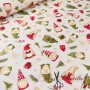 TELA NAVIDAD DUENDES GNOMOS  - TIENDA ONLINE TELAS Y MANTELES