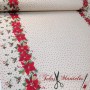 TELA ANTIMANCHAS NAVIDAD FLOR DE PASCUA POINSETTIA  - TIENDA ONLINE TELAS Y MANTELES