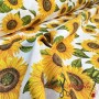 LONETA ESTAMPADA GIRASOLES - TIENDA ONLINE TELAS Y MANTELES
