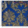 BROCADO LUREX ORO AZUL - TIENDA ONLINE TELAS Y MANTELES