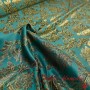 BROCADO LUREX ORO VERDE - TIENDA ONLINE TELAS Y MANTELES