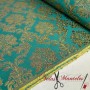 BROCADO LUREX ORO VERDE - TIENDA ONLINE TELAS Y MANTELES