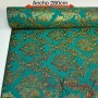 BROCADO LUREX ORO VERDE - TIENDA ONLINE TELAS Y MANTELES