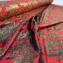 BROCADO LUREX ORO ROJO - TIENDA ONLINE TELAS Y MANTELES