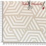 LONETA GEOMETRICA PITAGORAS BEIGE - TIENDA ONLINE TELAS Y MANTELES
