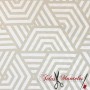TELA ANTIMANCHAS GEOMETRICA BEIGE - TIENDA ONLINE TELAS Y MANTELES