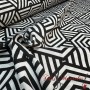 LONETA GEOMETRICA PITAGORAS GRIS - TIENDA ONLINE TELAS Y MANTELES