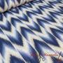 TELA MALLORQUINA IKAT AZUL  - TIENDA ONLINE TELAS Y MANTELES