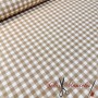 LONETA VICHY BEIGE MEDIANO - TIENDA ONLINE TELAS Y MANTELES