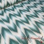 TELA ANTIMANCHAS MALLORQUINA IKAT JADE AGUAMARINA - TIENDA ONLINE TELAS Y MANTELES
