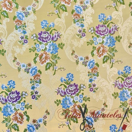 TELA FALLERA MOD ALMA ALLO CORTE COMPLETO  - TIENDA ONLINE TELAS Y MANTELES
