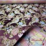TELA FALLERA MOD ALMA BURDEOS CORTE COMPLETO  - TIENDA ONLINE TELAS Y MANTELES