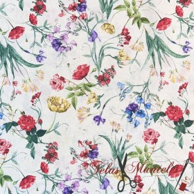 LONETA FLORES SILVESTRES - TIENDA ONLINE TELAS Y MANTELES