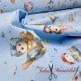 LONETA ESTAMPADA INFANTIL OSITO AVIADOR - TIENDA ONLINE TELAS Y MANTELES