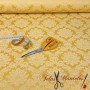 DAMASCO OCRE MOSTAZA - TIENDA ONLINE TELAS Y MANTELES