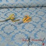 DAMASCO AZUL Y BEIGE - TIENDA ONLINE TELAS Y MANTELES